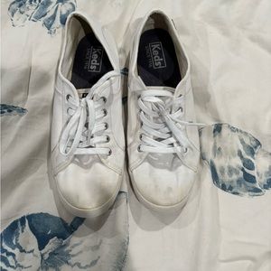 Keds White Tennis Shoes, Sz 8